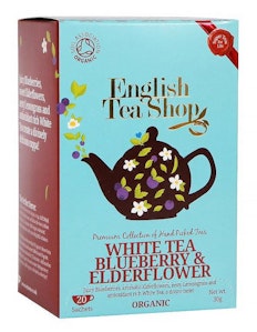 English Tea Shop Vitt Te Blåbär/Fläder EKO 20-p