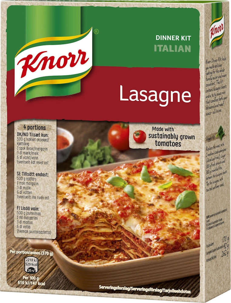 Knorr Middagskit Lasagne Knorr