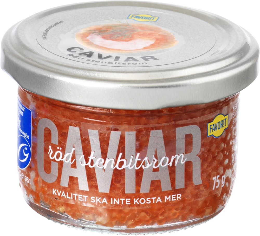 Favorit Caviar Stenbitsrom Röd MCS-märkt Favorit