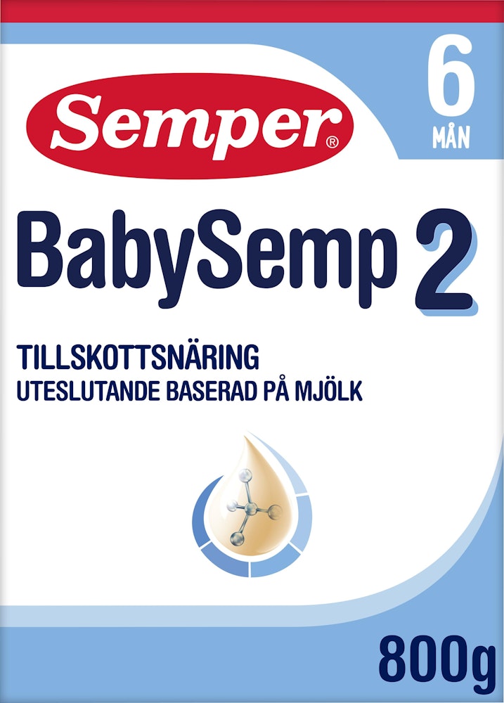 Semper Tillskottsnäring BabySemp 2 6M 800g Semper