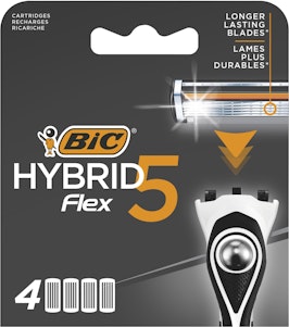 BIC Rakblad Hybrid 5 Flex 4-p Bic
