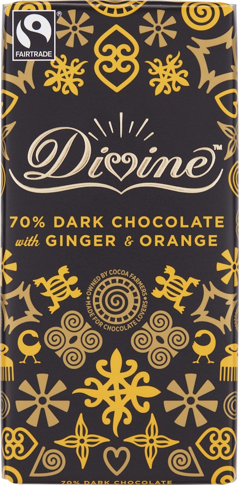 Divine Choklad Mörk Ingefära/Apelsin Fairtrade Divine