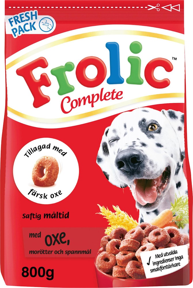 Frolic Torrfoder för Hund Oxkött 800g Frolic