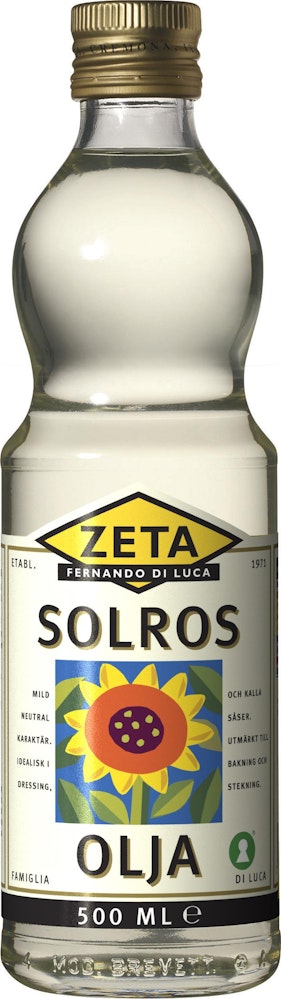 Zeta Solrosolja 0,5L Zeta