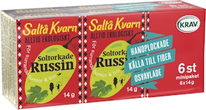 Saltå Kvarn Russin EKO/KRAV 6x14g Saltå Kvarn