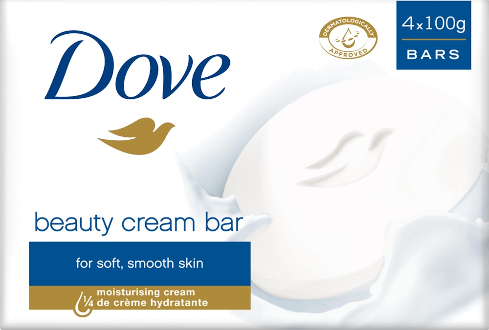 Dove Fast Tvål Original Beauty Creme 4-p 100g Dove