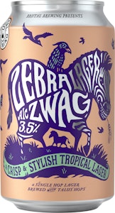Brutal Brewing Öl Zebra Zwag Lager 3,5%