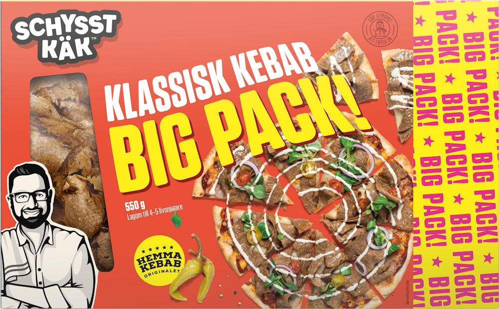 Schysst Käk Kebab Big-Pack 550g Schysst Käk