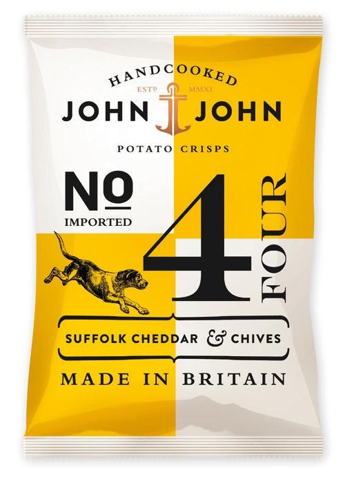 John & John Suffolk Cheddar & Chives John & John