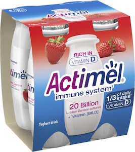 Actimel Drickyoghurt Jordgubb 4x100g Actimel