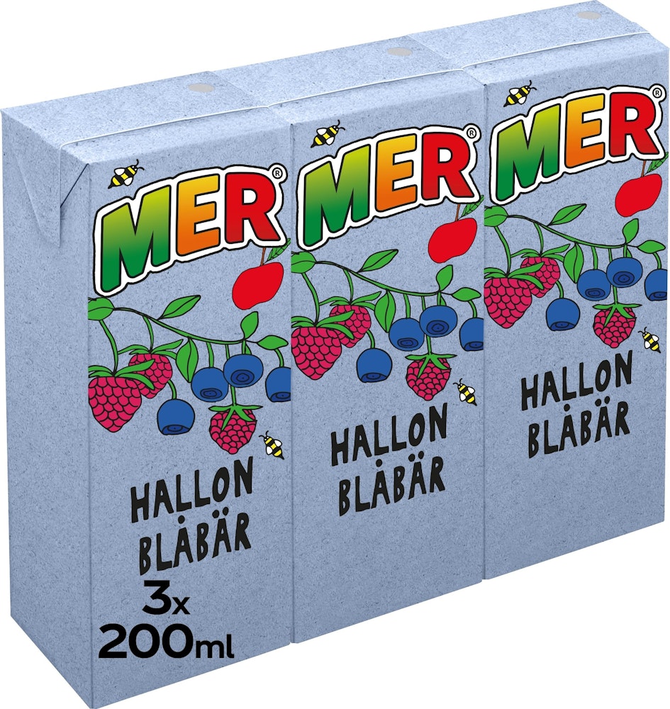 MER Hallon & Blåbär 3x