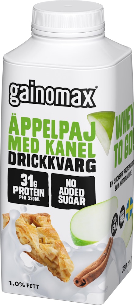 Gainomax Drickkvarg Äppelpaj 0,8% Gainomax