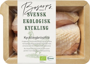Bosarp Kycklingbröstfilé EKO/KRAV ca 475g Bosarp