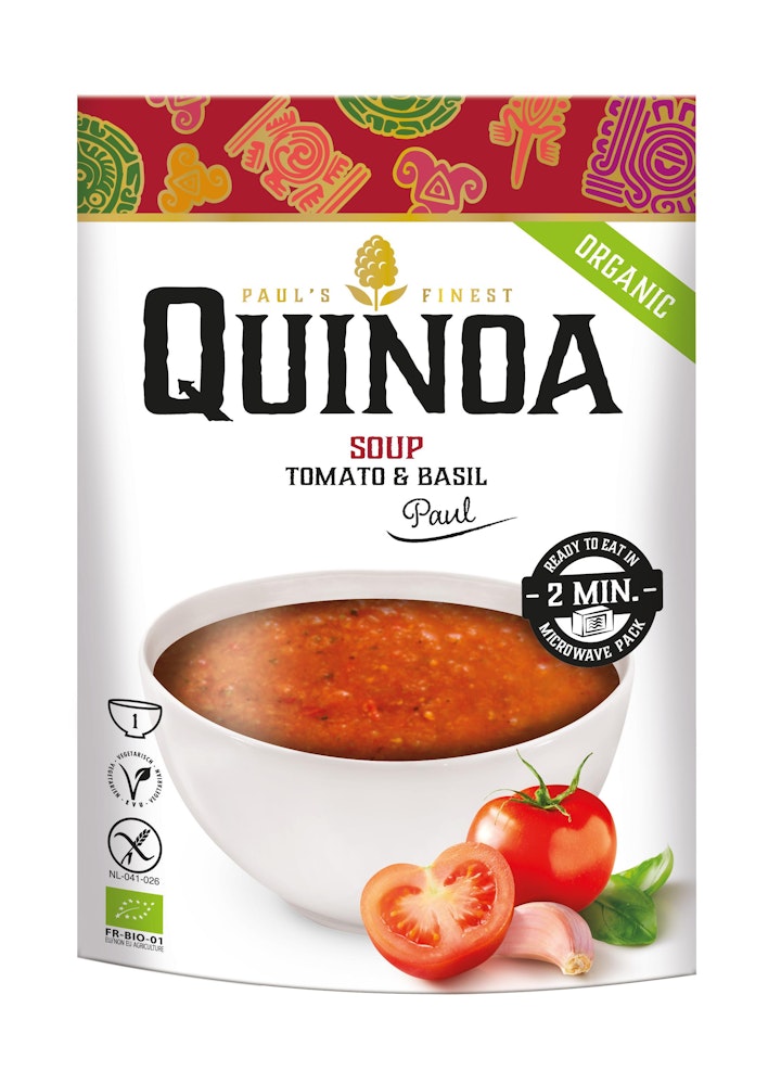 Paul's Finest Quinoa Quinoasoppa Tomat & Basilika EKO Paul's Finest Quinoa