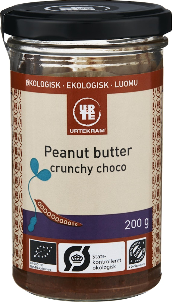 Urtekram Jordnötssmör Crunchy Chokolate EKO Urtekram