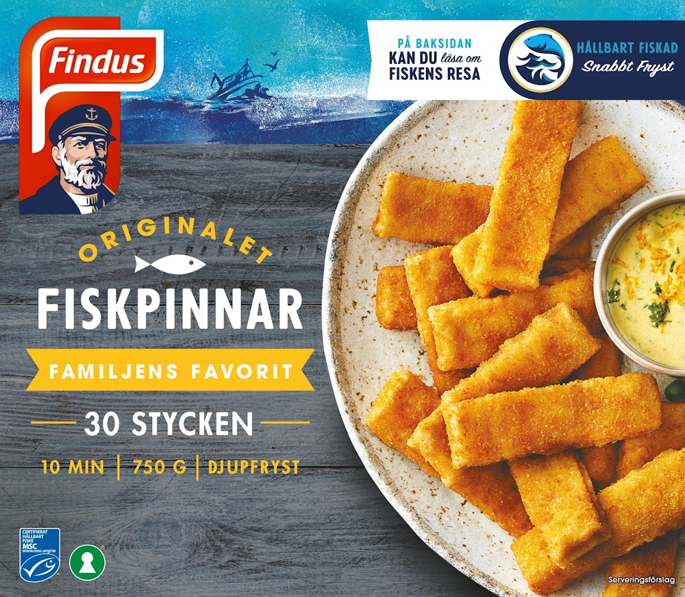 Findus Fiskpinnar Frysta MSC 750g Findus