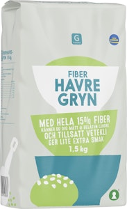 Garant Havregryn Fiber 1,5kg Garant