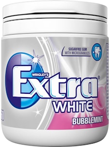 Extra White Bubbelmint Sockerfri 60-p Wrigley's