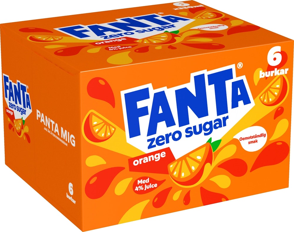 Fanta Zero Orange 6x33cl
