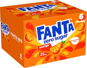 Fanta Zero Orange 6x33cl