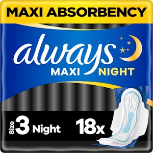 Always Sanitetsbindor Maxi Night 18-p Always