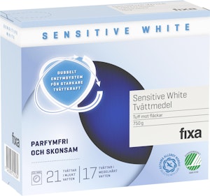 Fixa Tvättmed Pulver Sensitive White 750g Fixa
