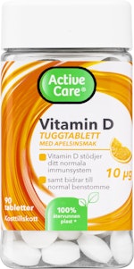 Active Care Vitamintillskott Vitamin D Tuggtabletter 90-p Active Care