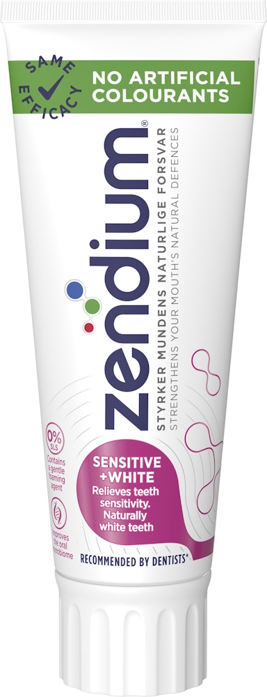 Zendium Tandkräm Sensitive Whitener mot Ilningar 75ml Zendium