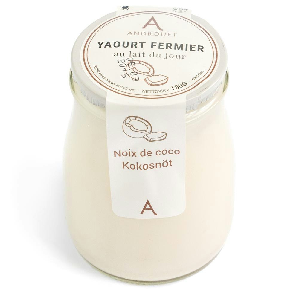 Androuet Yoghurt Kokosnöt 3,4% 180g Androuet