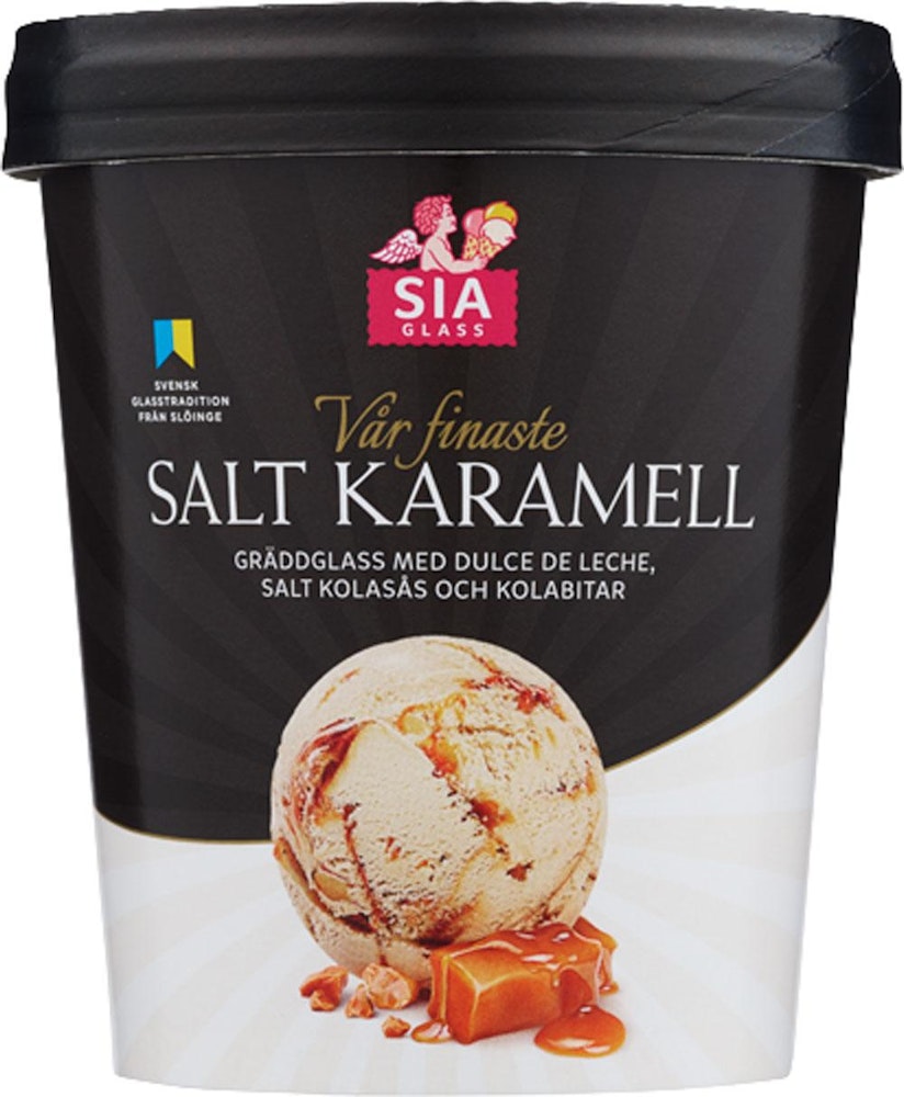 SIA Glass Gräddglass Vår Finaste Salt Karamell 0.5L Sia Glass