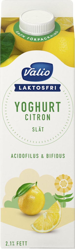 Valio Yoghurt Citron 2,1% Laktosfri Valio