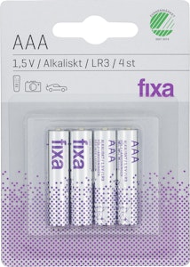 Fixa Batterier AAA 4-p Fixa