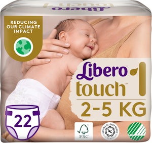 Libero Blöjor Touch Open (1) 2-5kg 22-p Libero