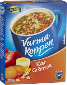Blå Band Klar Grönsakssoppa 3x2dl Varma Koppen