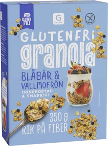 Garant Granola Blåbär & Vallmofrön Glutenfri 350g Garant