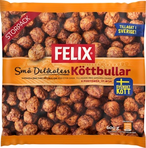 Felix Små Delikatessköttbullar Fryst 600g Felix