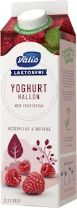 Valio Fruktyoghurt Hallon Laktosfri 2,1% 1000g Valio