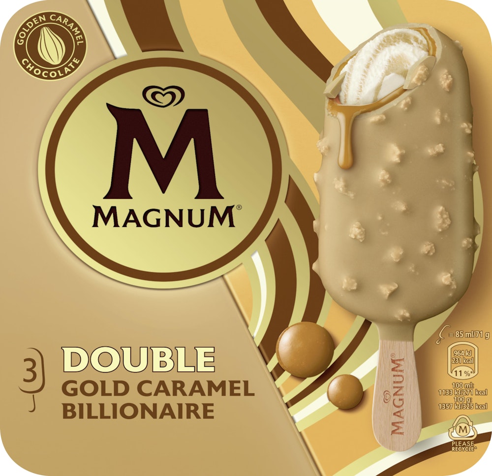 Magnum Double Gold Caramel 3-p GB Glace