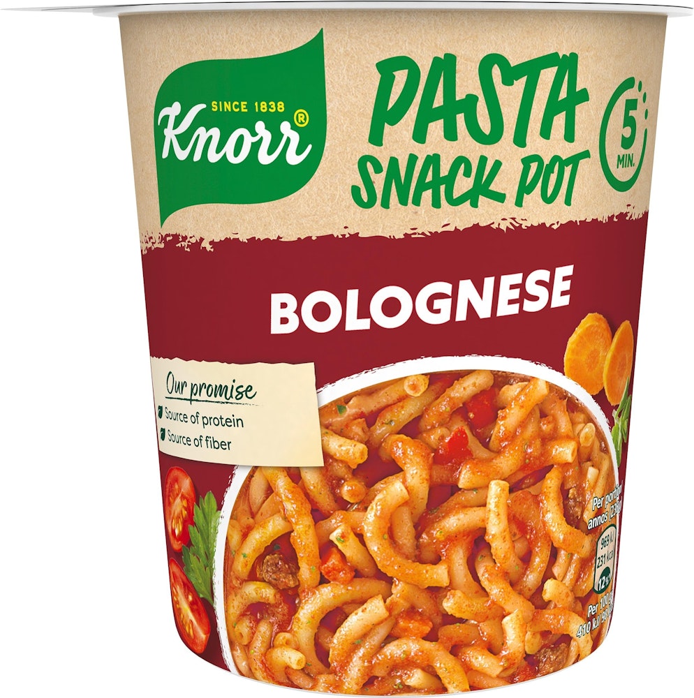 Knorr Snack Pot Pasta Bolognese 60g Knorr