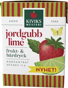 Kiviks Fruktdryck Jordgubb & Lime 2dl Kiviks