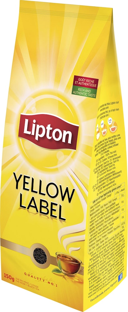 Lipton Svart Te Yellow Label Löste 150g Lipton