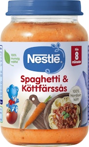 Nestlé Barnmat Spaghetti Bolognese 8M 190g Nestlé