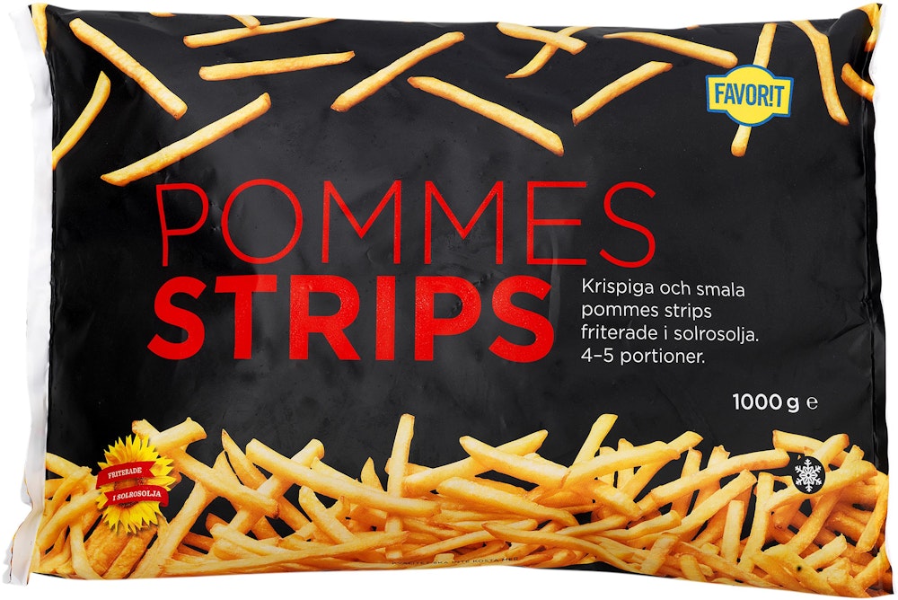 Favorit Pommes Stripes Fryst Favorit
