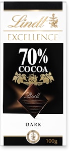Lindt Excellence Mörk Chokladkaka 70% 100g Lindt
