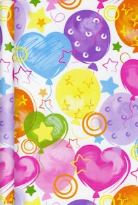 Presentpapper Ballonger 500X50cm