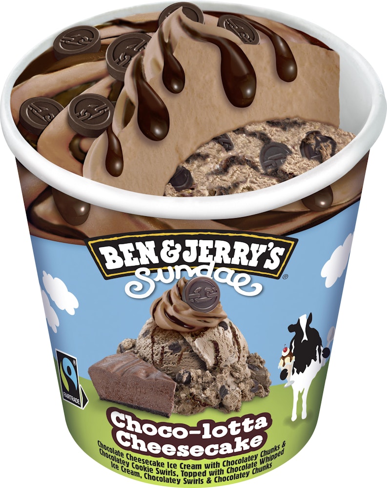 Ben & Jerrys Sundae Choco-lotta Cheesecake Fairtrade 427ml Ben & Jerry's