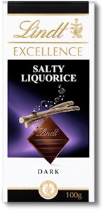 Lindt Excellence Mörk Chokladkaka Salt Lakrits 100g Lindt