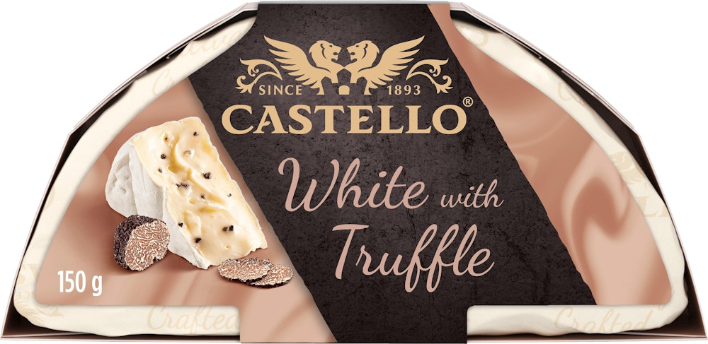 Castello Vitmögelost med Tryffel 38% 150g Castello