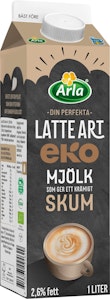 Arla Baristamjölk Latte Art EKO/KRAV 2,6% 1L Arla