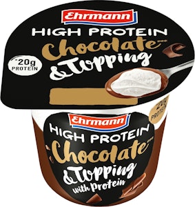 Ehrmann Proteinpudding Choklad med Topping 200g Ehrmann